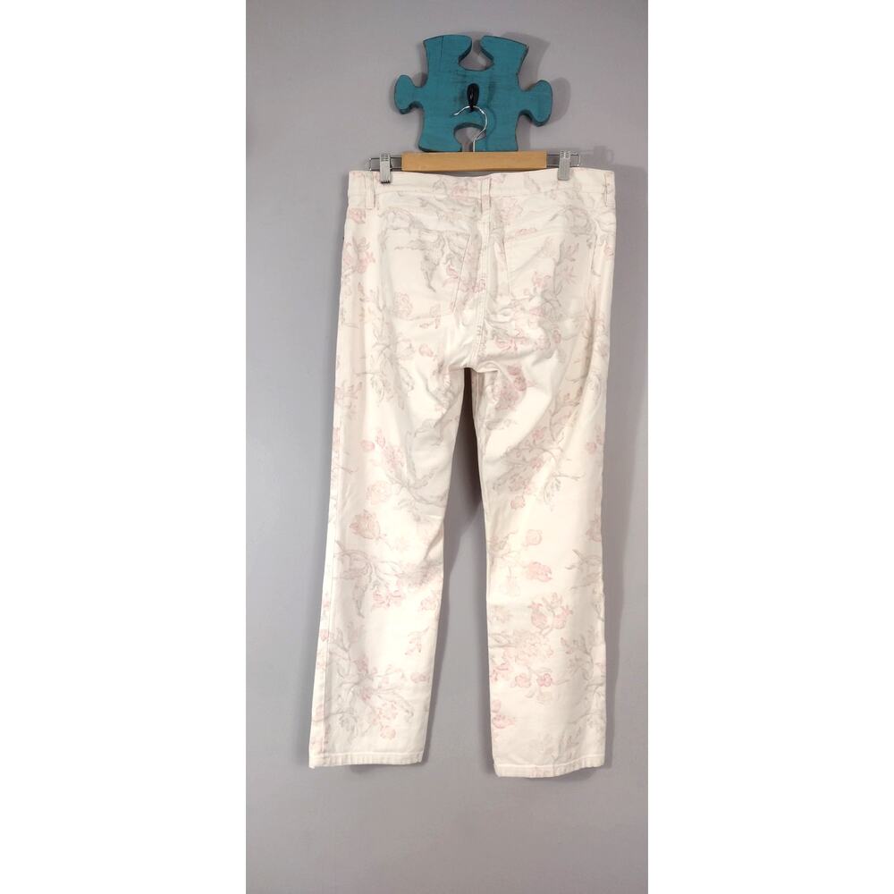 Ralph Lauren Floral Jean Modern Straight Ankle Cottagecore Coquette Sz 10 - Picture 10 of 16